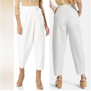 NWT Joie Linen Blend Wilmont Pant in Porcelain